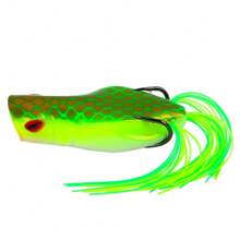 HENGJIA 1 件装 7 厘米/14 克软鳐蛙波爬钓鱼诱饵假鱼钩摇摆饵鲤鱼钓鱼渔具 - 彩色 - 查看 5