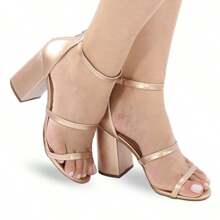 Women Heeled Sandals - Hoa hồng vàng - Xem 2