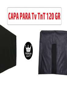 capa para tv led 42 p,43 polegadas aberto atras tnt master 120gr 104CM X 67CM X 12CM - Preto - Visão 2