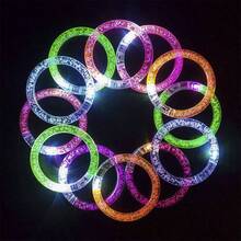1pc Random Color Acrylic Light-Up Bracelet For Night Market/Party - Multicolor - View 5