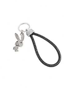 1PC Rhinestone Keychain Heavy Industry All Rhinestone Creative Keychain Eagle Rabbit Cross With A Variety Of Colors For You To Choose From. A Sparkling And Personalized Keychain Is Great For Sending Friends And Family - Color - View 6