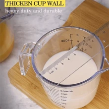 1 Miếng , Ly đo lường , Nhựa Chất lỏng Đo lường Cốc , Phòng bếp Cốc , Nhựa Đo lường Cốc Với miệng , Đa chức năng Ly đo lường Đối với Làm bánh Nấu nướng , Thiết yếu , Phòng bếp chất liệu Rẻ chất liệu - Màu trong suốt - Xem 4