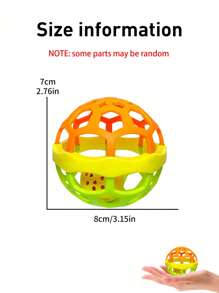 蒙特梭利玩具-感官球嬰兒感官玩具1-3紋理手球,嬰兒拼音玩具3-6 9個月大的嬰兒玩具,適用於0-12個月的嬰兒和幼兒（一些零件隨機發送） - 彩色 - 查看 6