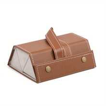 1入組5/6插槽太陽眼鏡收納盒眼鏡架可折疊旅行箱,適用於多個眼鏡懸掛,推薦作為禮物的理想選擇 - 卡其色 - 查看 4