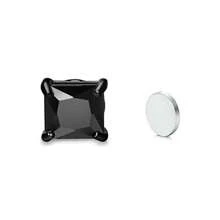 1 Peça Clipe De Orelha Magnético De Aço Inoxidável Com Zircônia Cúbica De 4 Garras Para Uso Diário E De Festival Masculino (adequado Para Orelhas Não Perfuradas)