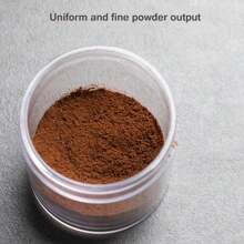 便攜式電動碎豆機,1500mah可充電的咖啡豆磨機,可調節的粗細度,適用於野營旅行室內外 - 黑色 - 查看 5