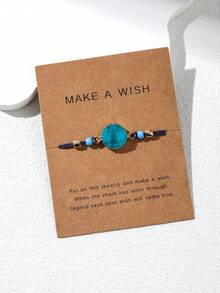 1入組女用可伸縮樹脂& Ccb珠子手鍊,時尚且適合日常穿著 - 彩色 - 查看 19