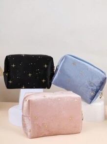 1个多功能化妆包，天鹅绒星形八角包，闪亮大容量化妆收纳包，便携式手提化妆包，化妆工具收纳包，旅行化妆包，高端女士包，日常化妆收纳包，房间装饰，包包，化妆包，旅行，化妆包，收纳包，收纳，旅行必备，化妆收纳包，化妆包，洗漱包，桌面收纳包，化妆包，旅行，化妆袋，包，化妆袋，旅行必备，化妆包，旅行必备，小化妆包，化妆袋，化妆品包，旅行必备，大容量，大化妆包，圣诞礼物，收纳袋，旅行，女士旅行必备礼物，收纳袋，手拿包/小手提包，化妆收纳包，化妆整理包，收纳袋，刷子收纳袋，迷你收纳袋，大容量收纳袋，女士礼物，圣诞礼物，礼物女性的建议 - 黑色 - 查看 4