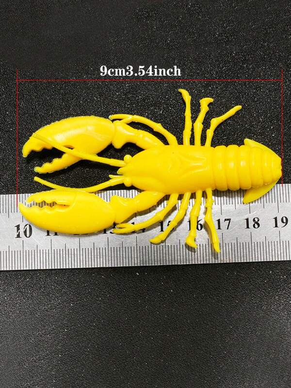 1pc Silicone Fish Hook Shrimp Bait Realistic Soft Shrimp Bait
