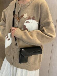 Mini Gun Shaped Fashionable Unique Handbag, Shoulder Bag With Niche Design - Black - View 2