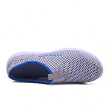 Slip-On Outdoor Sports Hiking Shoes, Mesh Comfortable Lightweight, Large Size - Grey - View 3