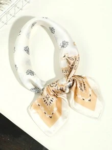 1入組男士復古麻花紋頸巾，適用於戶外旅行配搭 - 彩色 - 查看 12