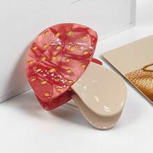 1pc Fashionable Mushroom Shaped Hair Clip For Women, Suitable For Daily Wear - Multicolor - View 4