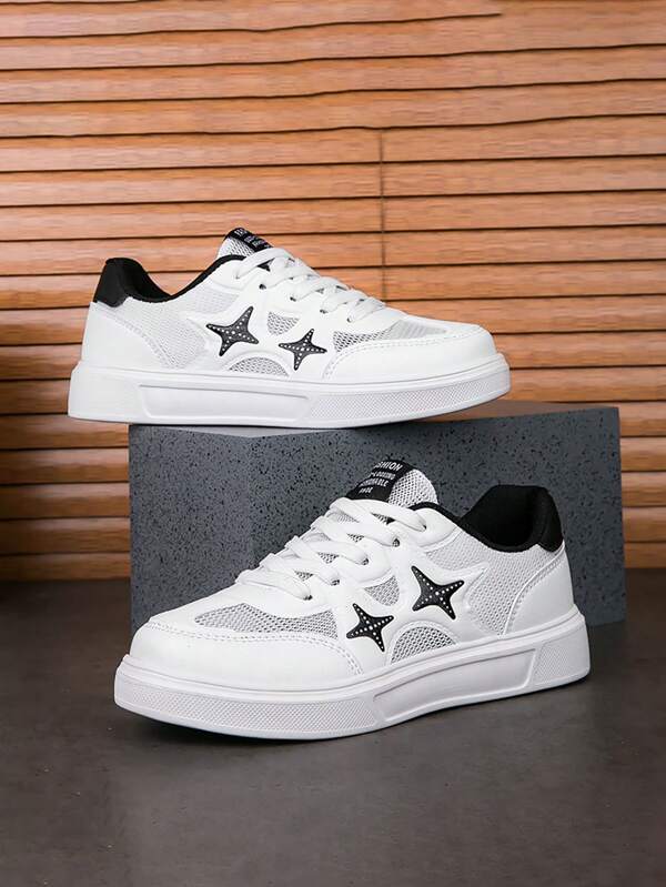 2023, pantofi casual pentru femei, albi, la modă, respirabili, cu pernițe, pentru activități în interior/în aer liber