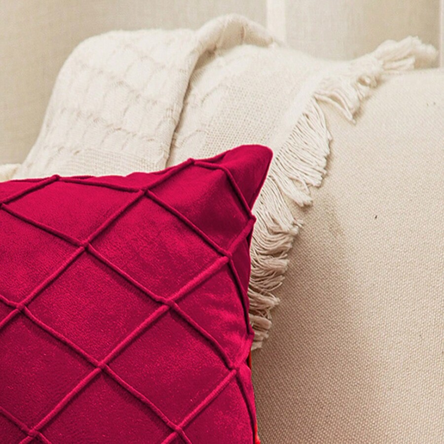 Geometric Textured Cushion Cover Without Filler SHEIN USA