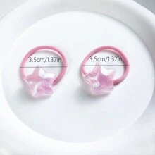 10pcs Multi-Color Crystal Star Hair Accessories, Elastic Hair Ties, Hair Scrunchies, Hair Decorations For Girls, Everyday Use - Multicolor - View 2