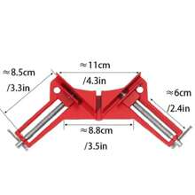 Right Angle Clamp 90 Degree Corner Clamp Glass Fish Tank Picture Frame Fixing Clamp Reinforced Woodworking Clamp Hardware Clamp - Red - View 3