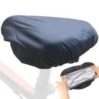 2/1 pieza Cubierta para asiento de bicicleta de exterior, Cubierta de lluvia para asiento de bicicleta, Cubierta de lluvia para sillín de bicicleta con elástico, Accesorios para bicicleta