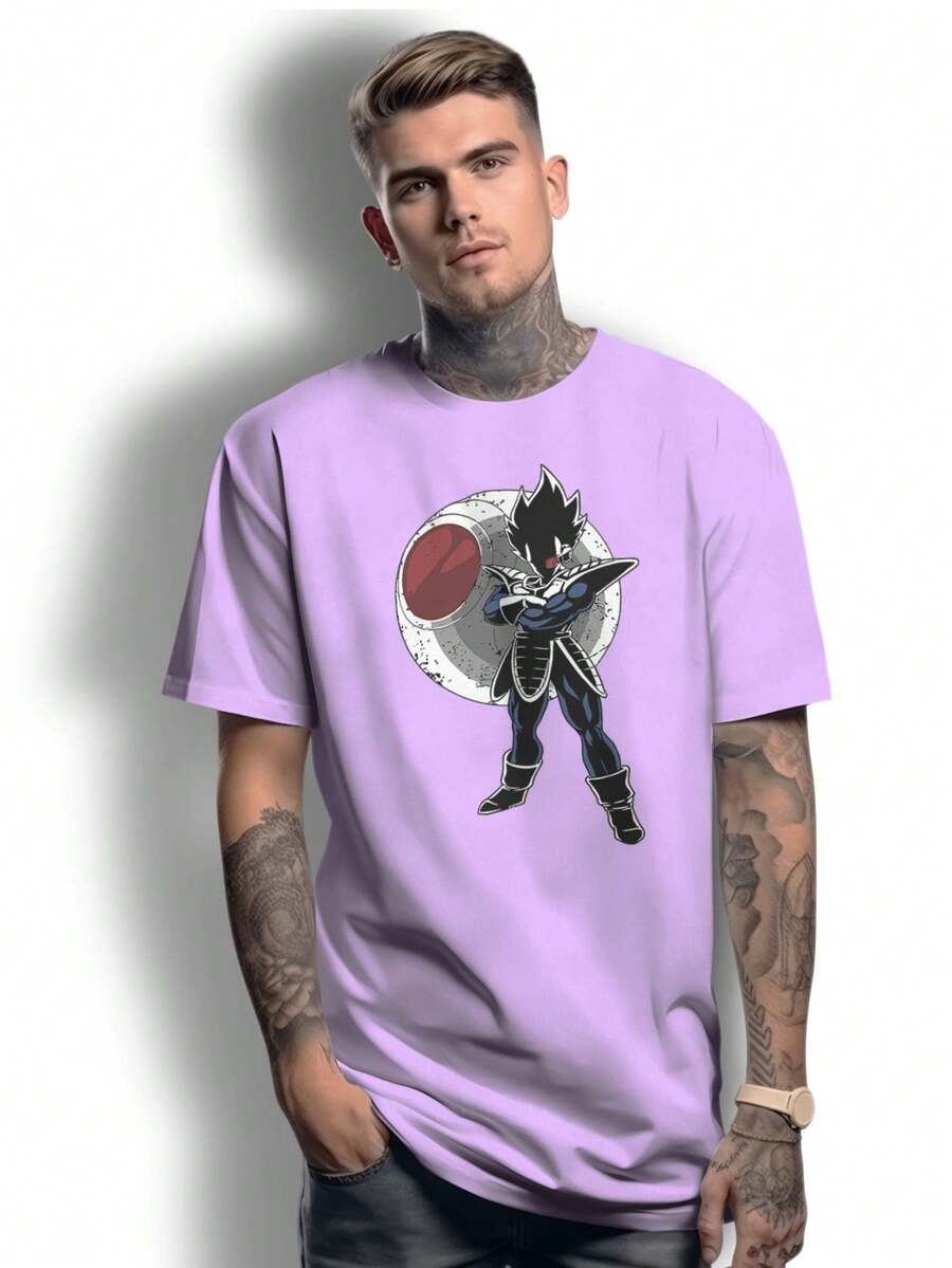 Men T-Shirts - Màu đỏ tím - Xem 1