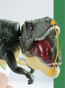 Creative Handheld Dinosaur Toy, With Automatic Swinging And Biting Function When Pressed, Realistic Model For Teenagers, Stress-Relieving Prank Toy, Perfect For Valentine's Day, New Year Gift, Wedding Game - Green - View 7