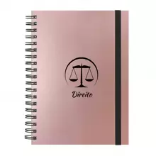 iscool Caderno Colegial Plus De Profissões Direito - Rose Gold - Visão 1