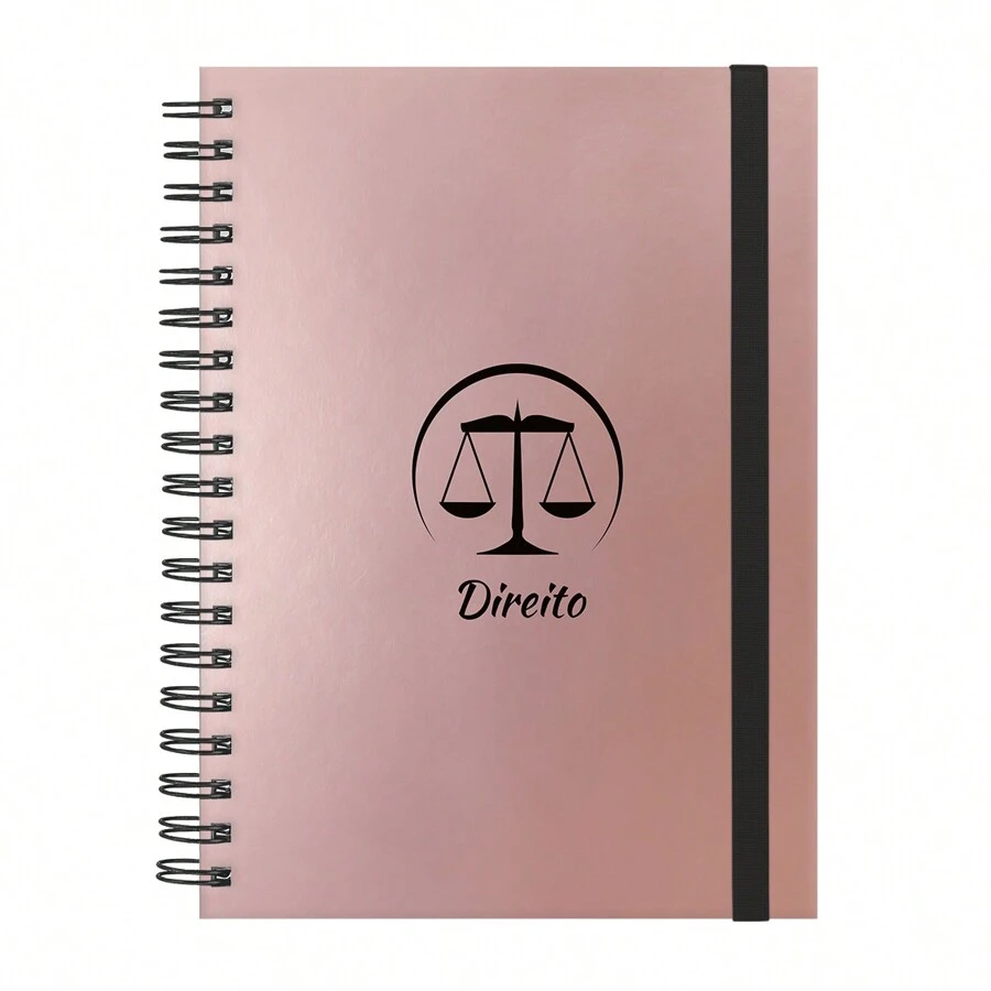 iscool Caderno Colegial Plus De Profissões Direito - Rose Gold - Visão 1