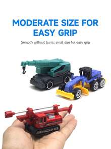 6入組孩子們的合金建設車輛模型（abs材質）,部分金屬材料,教育玩具,增強認知,適合男孩在節日或生日時的禮物,適合女孩在新年或春節時的禮物 - 新型風格-6個 - 查看 3