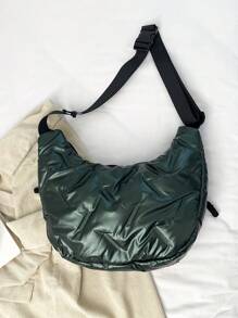 新款女士包包大容量折叠包轻便单肩斜挎包大容量手提包 - 綠色 - 查看 10