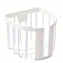 1 件壁掛式衛生紙架,免打孔衛生紙收納容器、紙巾籃和衛生捲紙,方便時尚的浴室配件 - 白色 - 查看 9