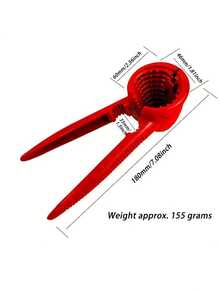 1pc Walnut Clip Nut Clip Walnut Peeling Tool Walnut Sheller Double Jaw Funnel Clip - Red - View 5
