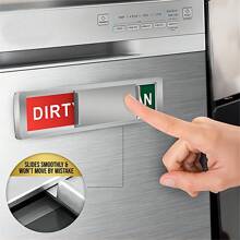 1pc Dishwasher Magnet Clean Dirty Sign, Clean Dirty Magnet For Dishwasher Universal Dirty Clean Dishwasher Magnet Indicator For Kitchen Organization - Silver - View 2