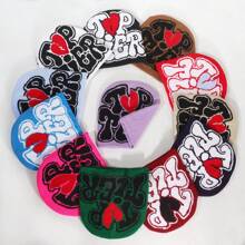 1顶女士顶级印花多巴胺色针织帽,秋冬,y2k时尚,保暖,个性化,多用途针织帽,户外休闲运动假日,通用款 - 彩色 - 查看 1