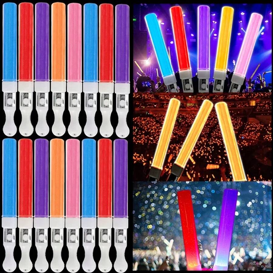 2pcs/6pcs Led Glow Stick With Music Activated Function For Parties, Concerts, Weddings, Outdoor Activities And Celebrations. Great Gift For Festivals. - Multicolor - View 1