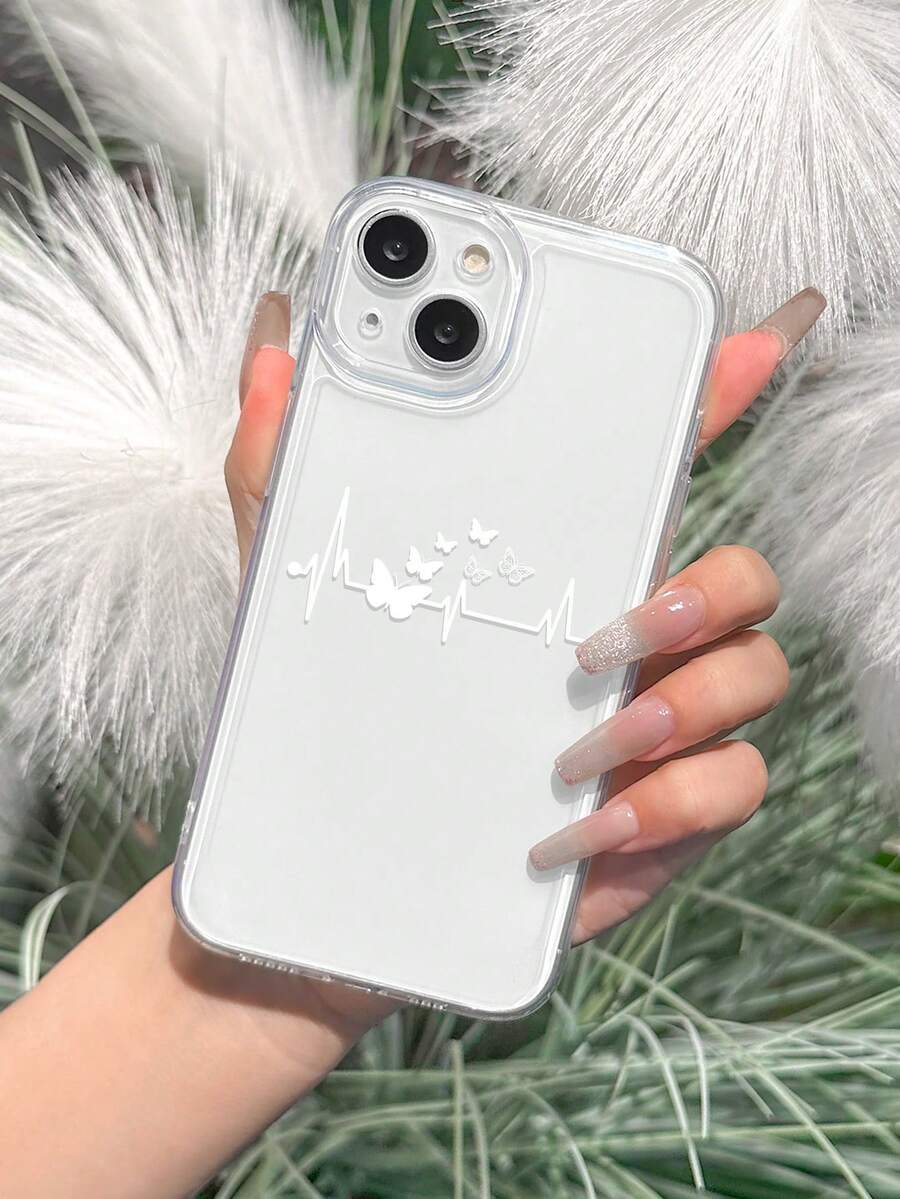 1個彩色心電圖紋印刷手機殼,適用於iphone手機 - 彩色 - 查看 1