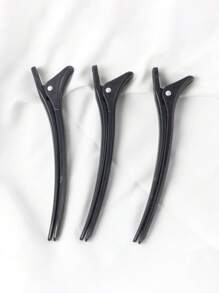3pcs Của phụ nữ Thiết kế Kiểu tóc Clip Đối với , Nhuộm , Cắt & Định vị , Tiệm làm tóc Công cụ tạo kiểu - màu đen - Xem 2