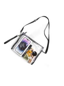 Spot Transparent Pvc Crossbody Bag Waterproof Cosmetic Bag Toiletries Storage Portable Hand-Held Storage Bag - Grey - View 2