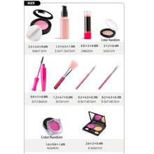 11 件仿真女孩化妆套装，无粉、无色彩，非常适合角色扮演、装扮、角色扮演、生日礼物