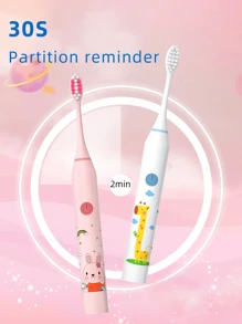 4pcs Toothbrush Heads, USB Rechargeable 5 Modes Smart Electric Toothbrush For Dental Health - White - View 8