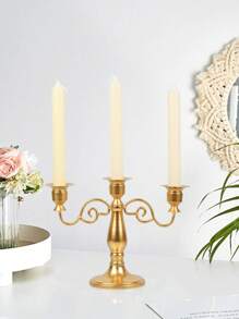 1PC European Vintage Iron Candle Holder/Candlestick Holders, Candlelight Dinner Shooting Props Candlelight Dinner Wedding Table Decoration,Room Decor/Home Decor/Table Decor/Wedding Candle Decor,Suitable For Weddings, Festivals, Tabletop Decorations For Home, Parties, Weddings,Best Friend Gift/Winter Gift,Thanksgiving Day/Christmas/Halloween