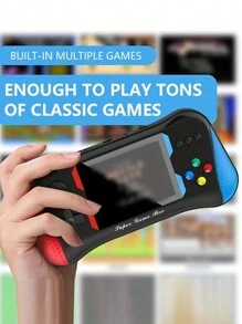 Small Game Console With Multiple Games Supporting Two Player Combat 1200mah Battery With 3.5-Inch Screen As A Gift - Red - View 3
