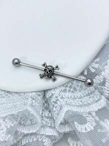 1個精美時尚的不鏽鋼直棒式耳釘,適用於耳軟骨和耳垂穿孔,男女皆宜的日常飾品 - style4 - 查看 6