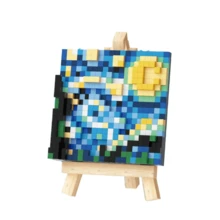 1組diy繪畫展示積木玩具,圖片裝飾,教育科學玩具,油畫積木藝術模型 - 彩色 - 查看 3