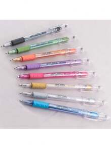 Sparkle Pop Individual Pen. Medium Point, Gel Ink Iridescent Metallic Colors Pentel - Blue - View 4