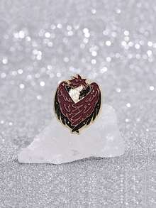 1只和天使徽章胸針,適合日常穿著、搭配衣服和背包,男女時尚珠寶 - 彩色 - 查看 1