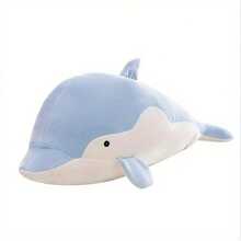 1pc Cute Stuffed Dolphin Doll, Suitable For Valentine's Day/Birthday/New Year/Gift For Children, And Also Suitable For Home/Shopping Mall/Hotel/Sofa/Car Decoration - Grey - View 4