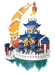 Palace Of The Moon Micro Building Block Puzzle Toy For Children's Intelligence Development, New Release - 820pcs - View 3