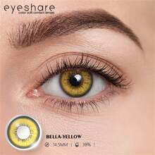 Eyeshare 1 Pair Red Color Lens Cosplay Makeup Green Gray Color Contact Lenses Cos Lenses Halloween Costume Cosplay - Yellow - View 5