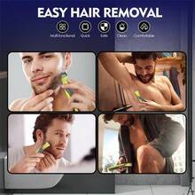 Set Body Hair Trimmer Sideburn Trimming Accessories For OneBlade QP2630 QP2520 QP2834 QP6531 QP6520 QP6510 ReplacementParts Kit - Clear - View 5