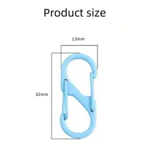 5/15 件/套时尚合金混色简约 S 形弹簧扣钥匙扣，适合女性 DIY 工艺学校汽车配件可爱哥特 Y2k