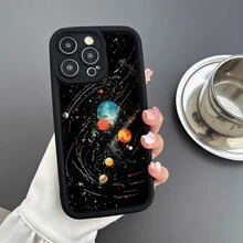 Neutral Thickened Tpu Soft Phone Case With Accurate Camera Hole, Shockproof, Compatible With Iphone 7/8/11/12/13/14/15/X/Xr/Xs/Pius/Pro/Pro Max/Se2 - black[0] - View 5